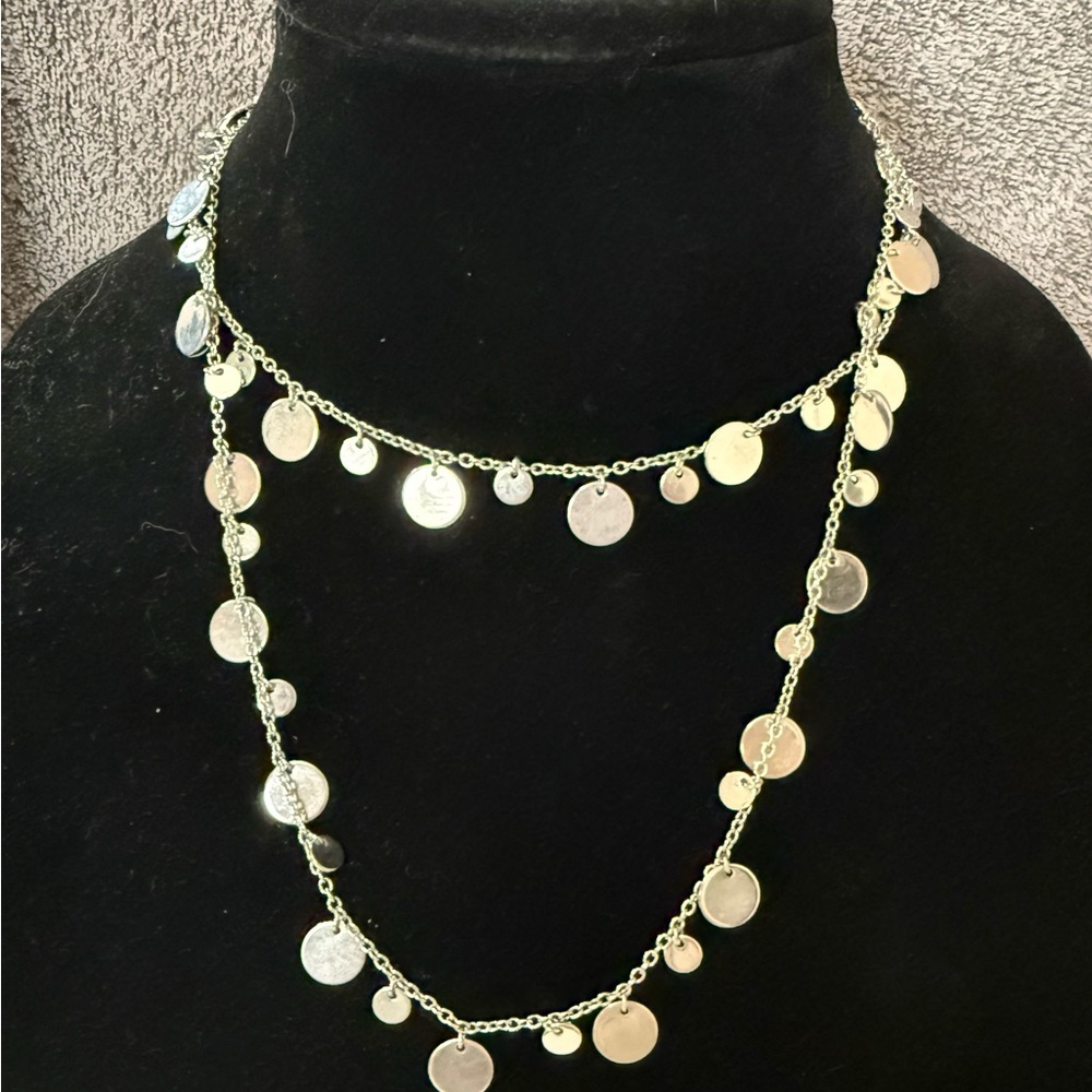 💎Lia Sophia Elegant Silver Toned Necklace